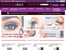 Tablet Screenshot of eyelashesdirect.co.uk
